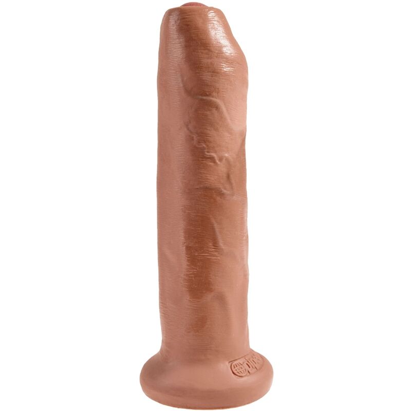 KONGE PIK - USKÅRET REALISTISK PENIS 17,8 CM KARAMEL