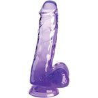 KONGE PIK - KLAR REALISTISK PENIS MED NØGLER 13,5 CM LILLA