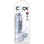 KONGE PIK - KLAR REALISTISK PENIS MED NØGLER 13,5 CM TRANSPARENT