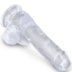 KONGE PIK - KLAR REALISTISK PENIS MED NØGLER 13,5 CM TRANSPARENT