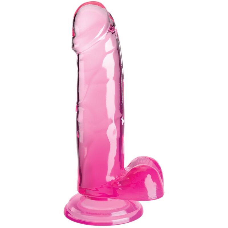 KONGE PIK - KLAR REALISTISK PENIS MED NØGLER 15,2 CM LYSERØD