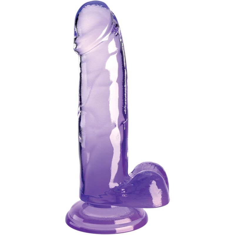 KONGE PIK - KLAR REALISTISK PENIS MED NØGLER 15,2 CM LILLA