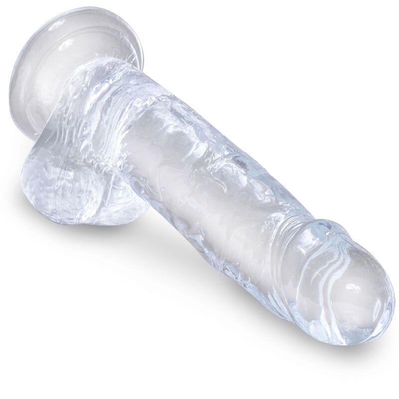 KONGE PIK - KLAR REALISTISK PENIS MED NØGLER 15,2 CM TRANSPARENT