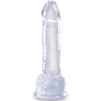KONGE PIK - KLAR REALISTISK PENIS MED NØGLER 15,2 CM TRANSPARENT