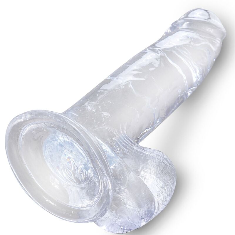 KONGE PIK - KLAR REALISTISK PENIS MED NØGLER 15,2 CM TRANSPARENT