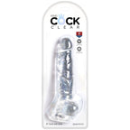 KONGE PIK - KLAR REALISTISK PENIS MED NØGLER 16,5 CM TRANSPARENT