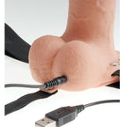 FETISH FANTASY SERIE - JUSTERBAR SELE REALISTISK PENIS MED GENOPLADELIGE NODLER OG VIBRATOR 23 CM