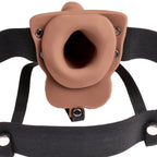 FETISH FANTASY SERIE - JUSTERBAR SELE REALISTISK PENIS MED GENOPLADELIGE TESTIKLERE OG VIBRATOR 15 CM