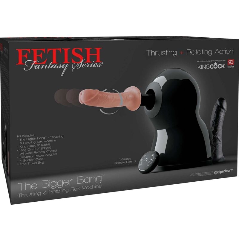 FETISH FANTASY SERIE - SEXMASKINE STØRRE BANG ROTATION OG SKUB