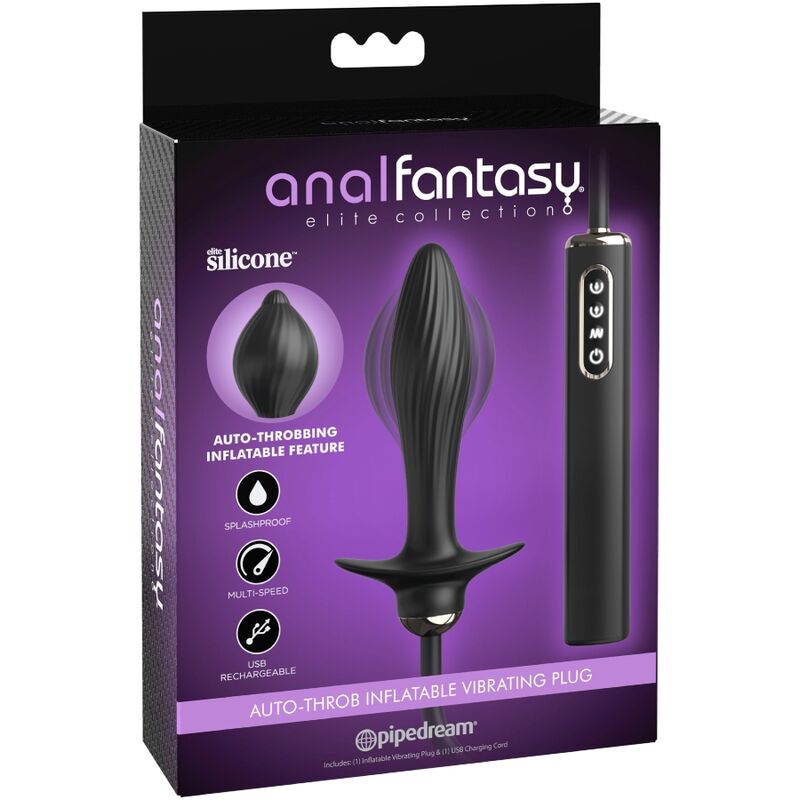 ANAL FANTASY ELITE COLLECTION - OPPUSTELIG STIK & AUTOMATISK VIBRATOR