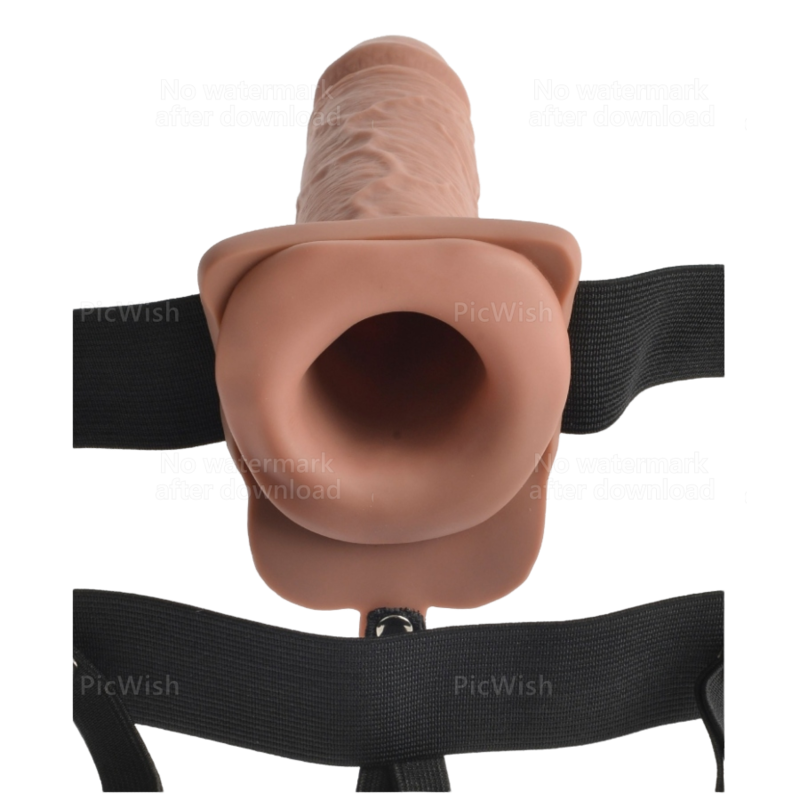 FETISH FANTASY SERIE - JUSTERBAR SELE REALISTISK PENIS MED GENOPLADELIGE NODLER OG VIBRATOR 17,8 CM