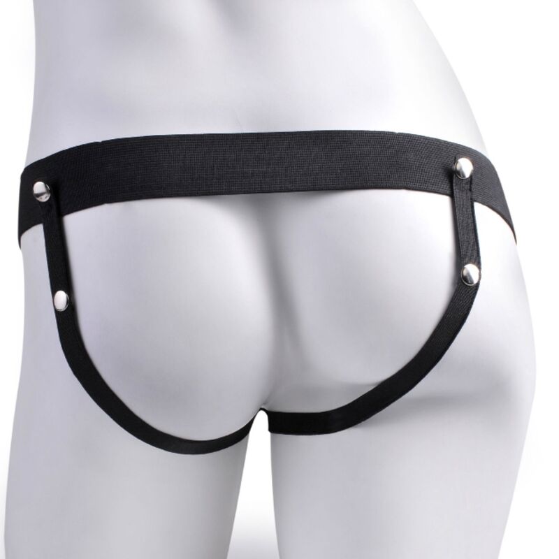 FETISH FANTASY SERIE - JUSTERBAR SELE REALISTISK PENIS MED GENOPLADELIGE NODLER OG VIBRATOR 17,8 CM