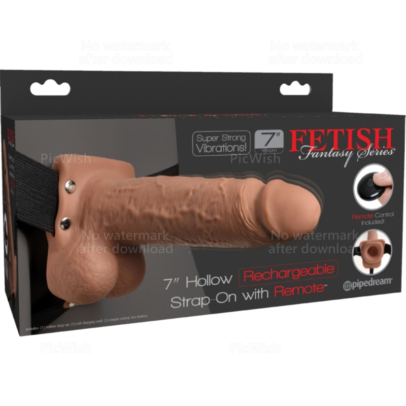 FETISH FANTASY SERIE - JUSTERBAR SELE REALISTISK PENIS MED GENOPLADELIGE NODLER OG VIBRATOR 17,8 CM