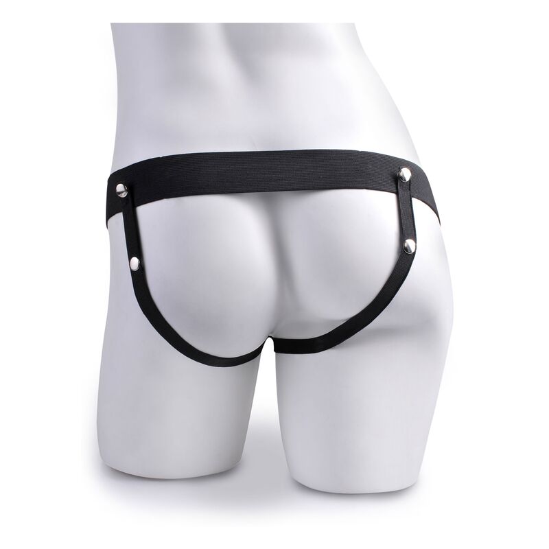 FETISH FANTASY SERIE - JUSTERBAR SELE REALISTISK PENIS MED NØDDER, DER SPRØJTER 19 CM