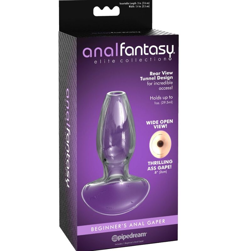 ANAL FANTASY ELITE COLLECTION - ANAL GAPER DILATOR FOR BEGYNDERE KRYSTALSTØRRELSE S