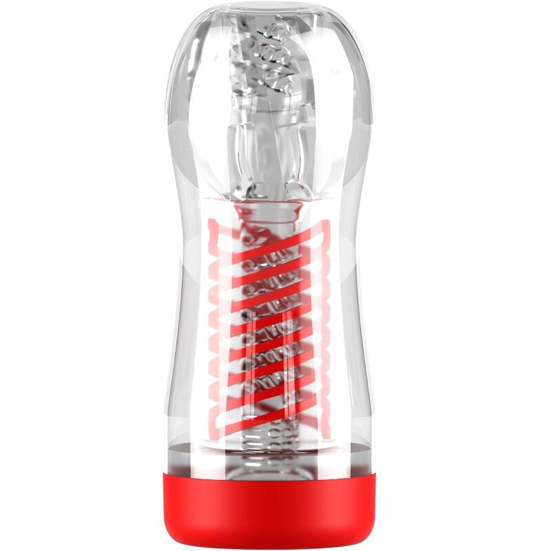 PDX ELITE - STROKER VISNINGSRØR 2 SPIRAL KOMPRESSION TRANSPARENT