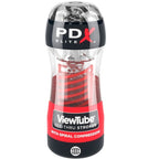 PDX ELITE - STROKER VISNINGSRØR 2 SPIRAL KOMPRESSION TRANSPARENT