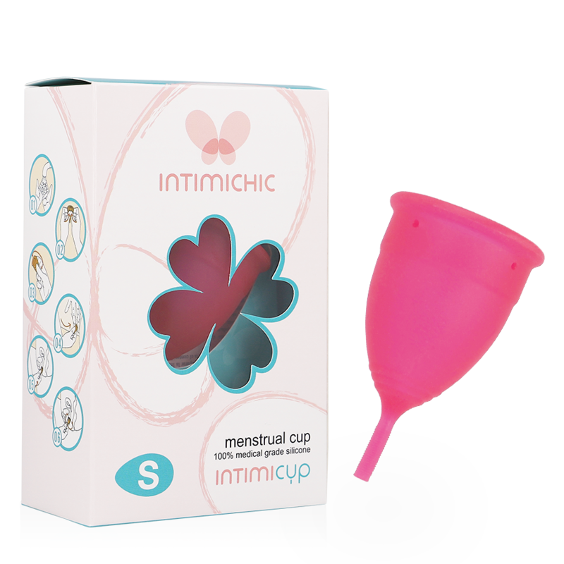 INTIMICHIC - MENSTRUATIONSKOP I MEDICINSK SILIKONE - STØRRELSE S