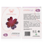 INTIMICHIC - MENSTRUATIONSKOP I MEDICINSK SILIKONE - STØRRELSE L