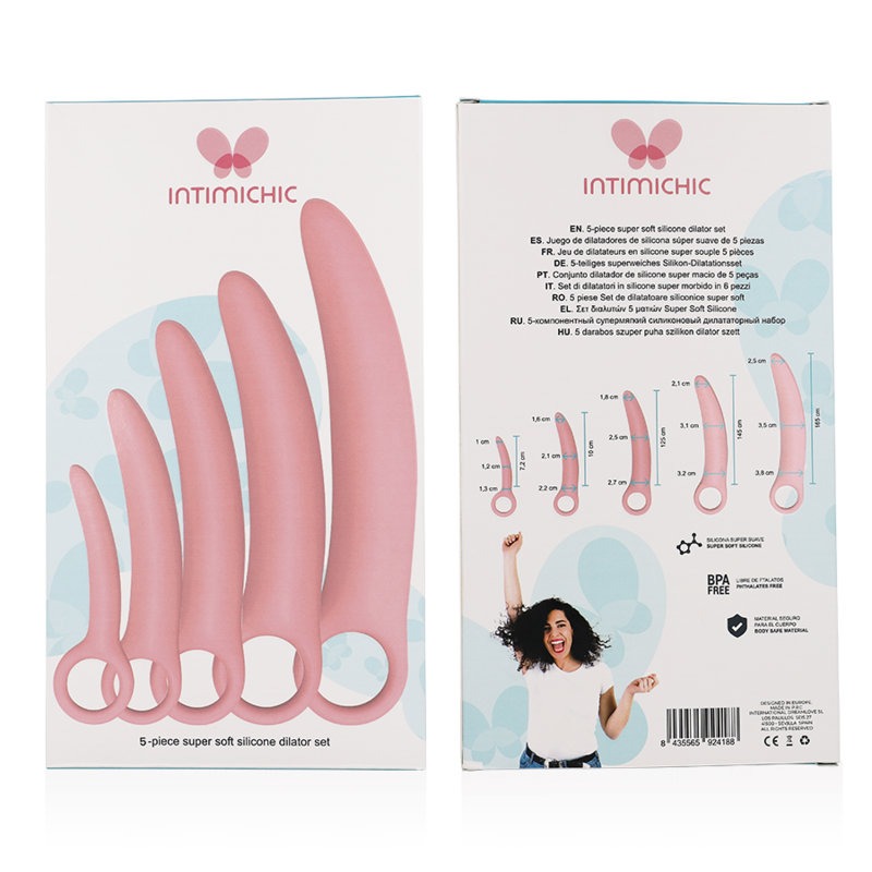 INTIMICHIC - SILIKONE DILATOR SÆT MED 5 DELE