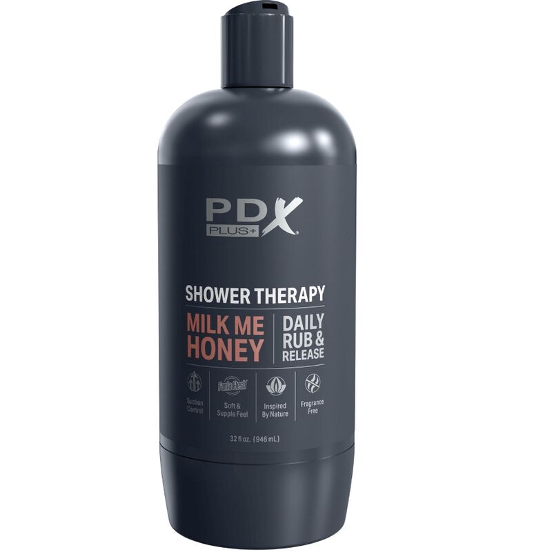 PDX PLUS - STROKER MASTURBATOR DISKRET FLASKEDESIGN MILK ME HONEY CANDY SHAMPOO