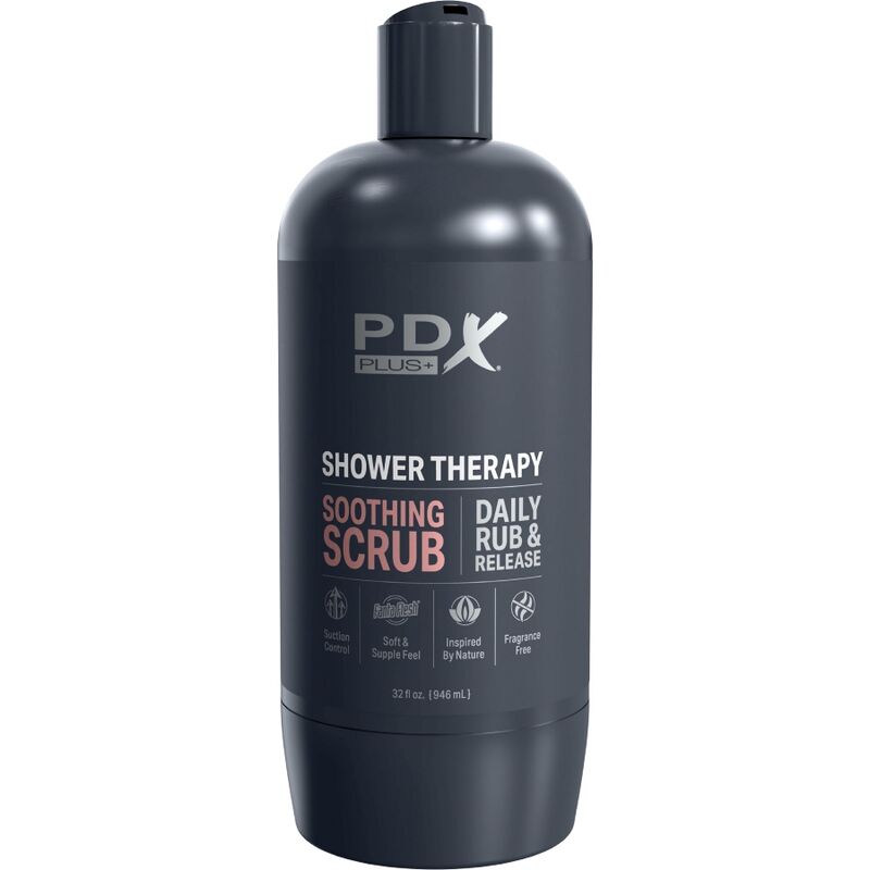 PDX PLUS - STROKER MASTURBATOR DISKREET FLASKEDESIGN BEROIGENDE SKRUB SLIKSHAMPOO