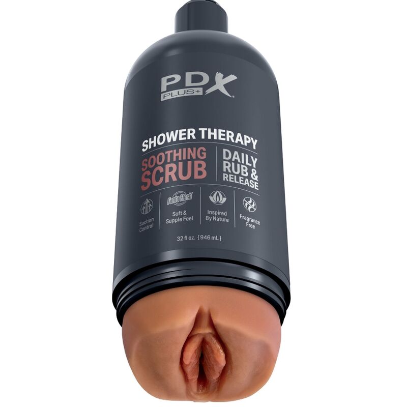 PDX PLUS - STROKER MASTURBATOR DISKREET FLASKEDESIGN BEROIGENDE SKRUB SLIKSHAMPOO