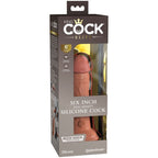 KING COCK - ELITE REALISTISK SILIKONE DILDO 15,2 CM KARAMEL