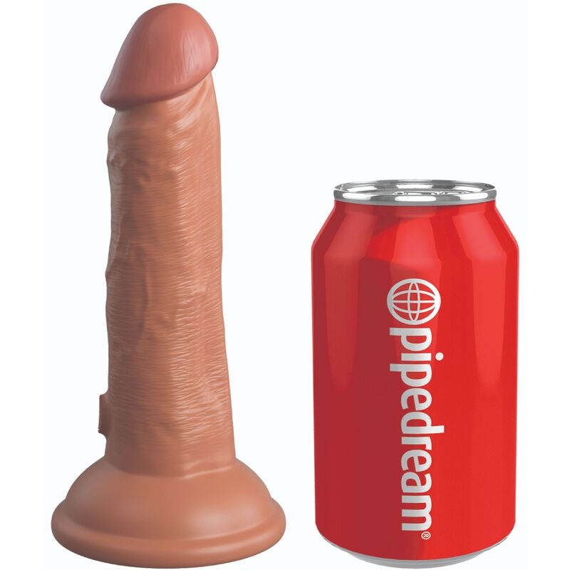 KING COCK - ELITE REALISTISK SILIKONE DILDO 15,2 CM KARAMEL