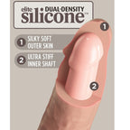 KING COCK - ELITE REALISTISK SILIKONE DILDO 15,2 CM