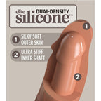 KING COCK - ELITE REALISTISK SILIKONE DILDO 17,8 CM KARAMEL