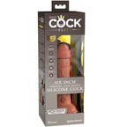 KING COCK - ELITE REALISTISK DILDO VIBRERENDE & SILIKONE 15,2 CM KARAMEL
