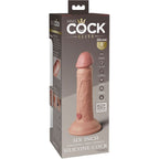 KING COCK - ELITE REALISTISK DILDO VIBRERENDE & SILIKONE 15,2 CM