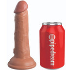 KING COCK - ELITE REALISTISK DILDO VIBRERENDE & SILIKONE 15,2 CM KARAMEL