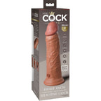 KING COCK - ELITE REALISTISK DILDO VIBRERENDE & SILIKONE 20,3 CM KARAMEL
