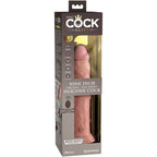 KING COCK - ELITE REALISTISK DILDOVIBRATOR & SILIKONE FJERNBETJENING 23 CM
