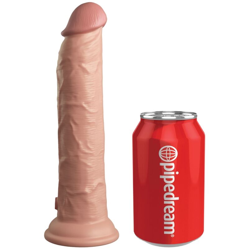 KING COCK - ELITE REALISTISK DILDOVIBRATOR & SILIKONE FJERNBETJENING 23 CM