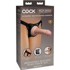 KING COCK - ELITE ADJUSTABLE HARNESS WITH DILDO 15.2 CM FOR BEGINNERS