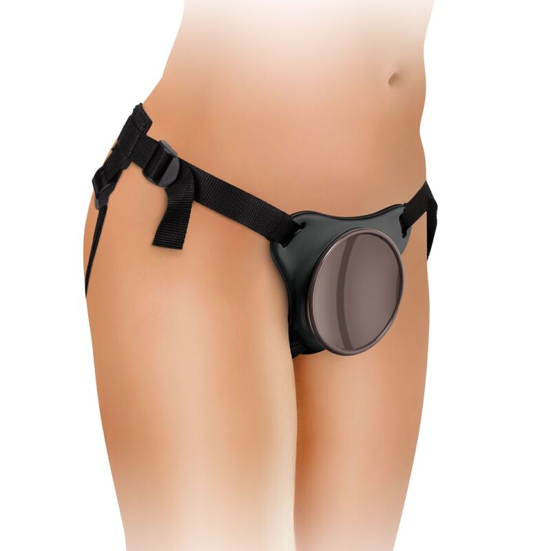 KING COCK - ELITE KOMFY JUSTERBAR SELE MED DILDO 17,8 CM