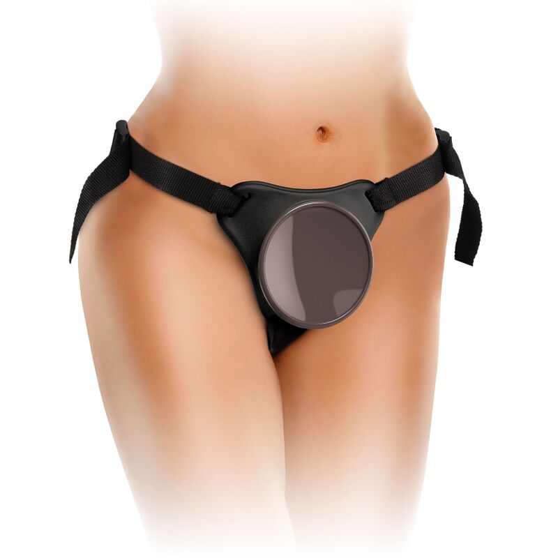 KING COCK - ELITE KOMFY JUSTERBAR SELE MED DILDO 17,8 CM