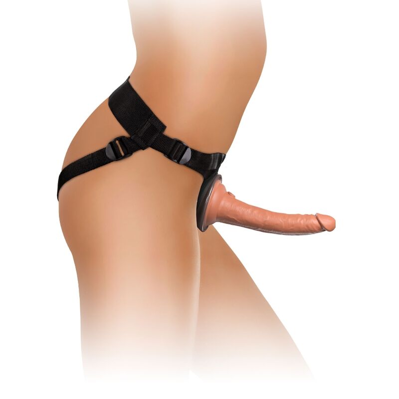 KING COCK - ELITE KOMFY JUSTERBAR SELE MED DILDO 17,8 CM