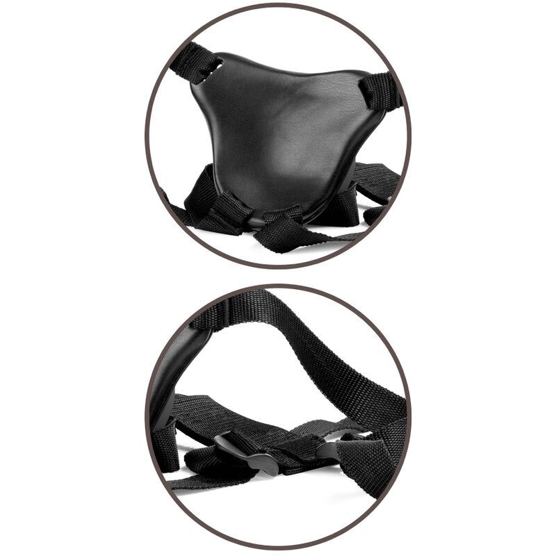 KING COCK - ELITE DELUXE JUSTERBAR SELEKIT RING MED TESTIKLE & DILDO 20,3 CM