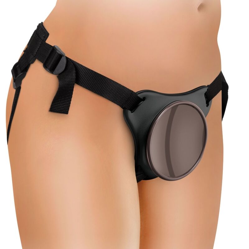 KING COCK - ELITE DELUXE JUSTERBAR SELEKIT RING MED TESTIKLE & DILDO 20,3 CM