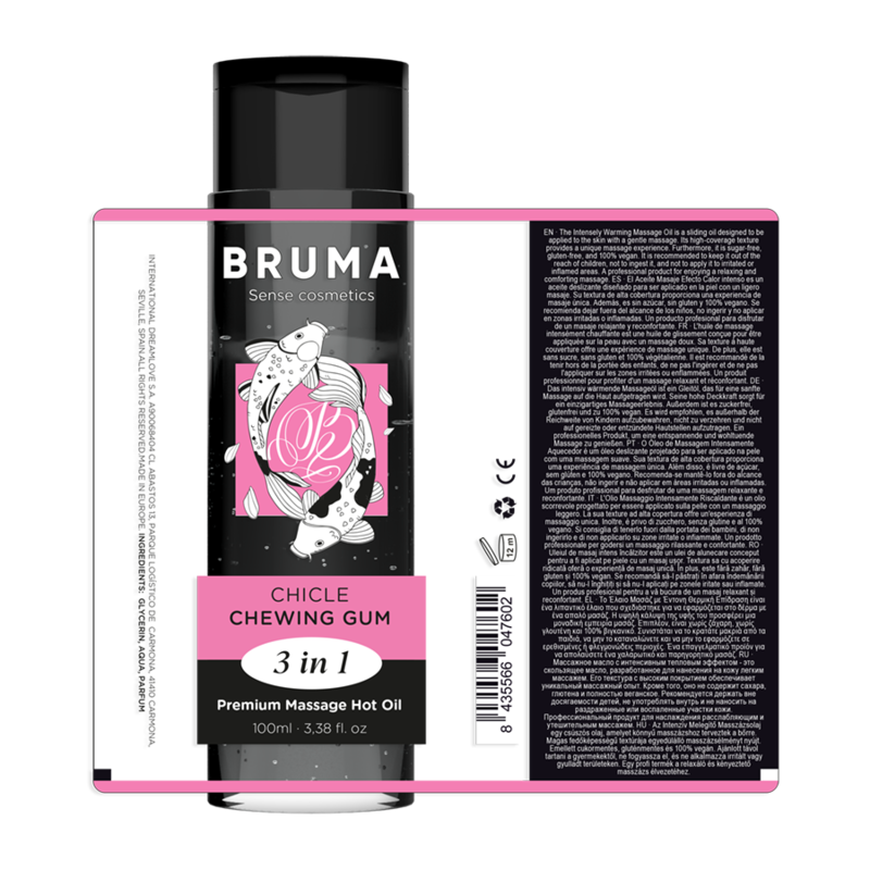 BRUMA - PREMIUM MASSAGE VARM OLIE TYGGEGUMMI 3 I 1 - 100 ML