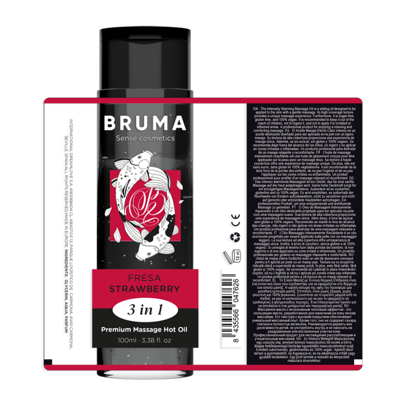 BRUMA - PREMIUM MASSAGE VARM OLIE JORDBÆR 3 I 1 - 100 ML
