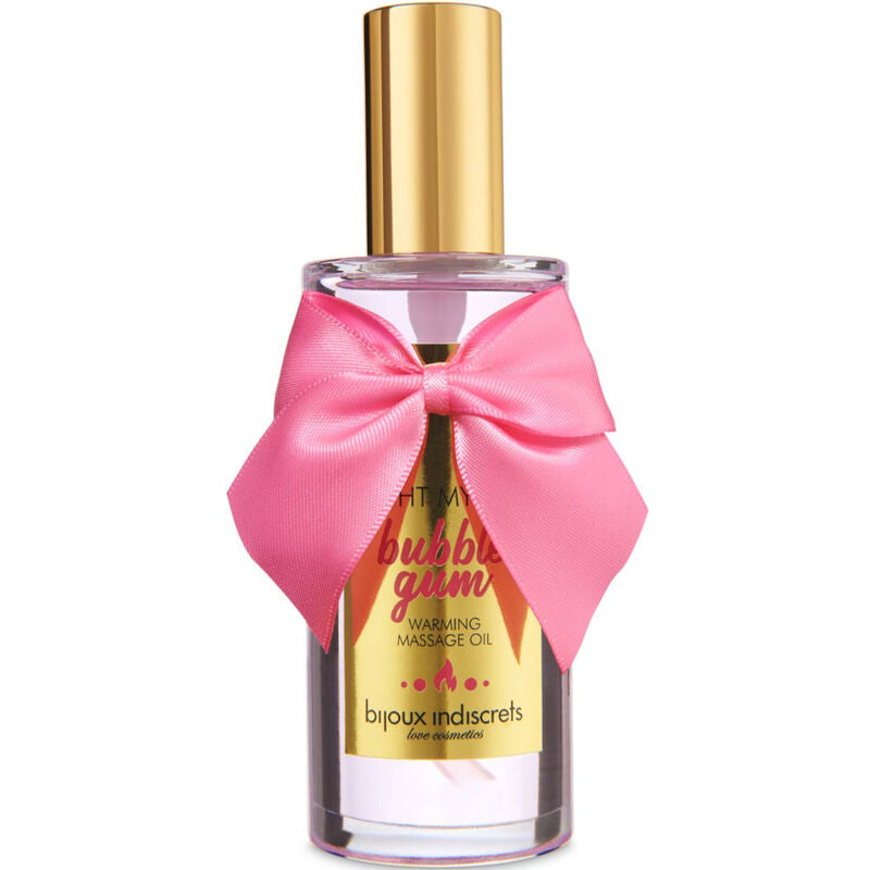 BIJOUX - INDISCRETS LIGHT MY FIRE MASSAGEOLIE VARMEFFEKT TYGGEGUMMISMAG