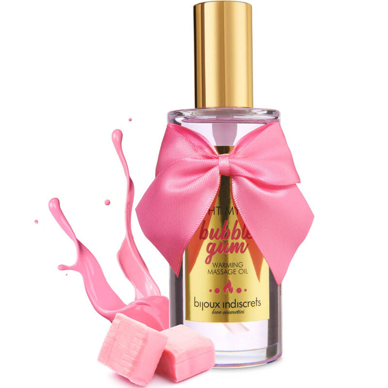 BIJOUX - INDISCRETS LIGHT MY FIRE MASSAGEOLIE VARMEFFEKT TYGGEGUMMISMAG