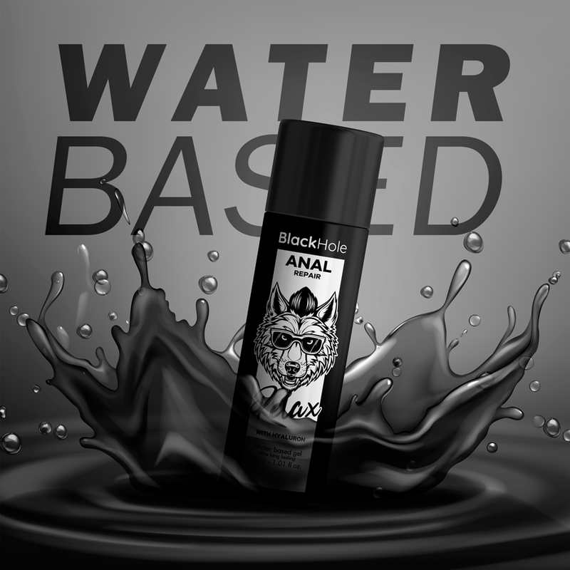 BLACK HOLE - ANAL REPARATION VANDBASERET AFSLAPNING MED HYALURON 30 ML