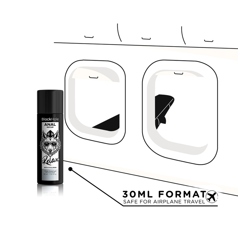 BLACK HOLE - ANAL REPARATION VANDBASERET AFSLAPNING MED HYALURON 30 ML