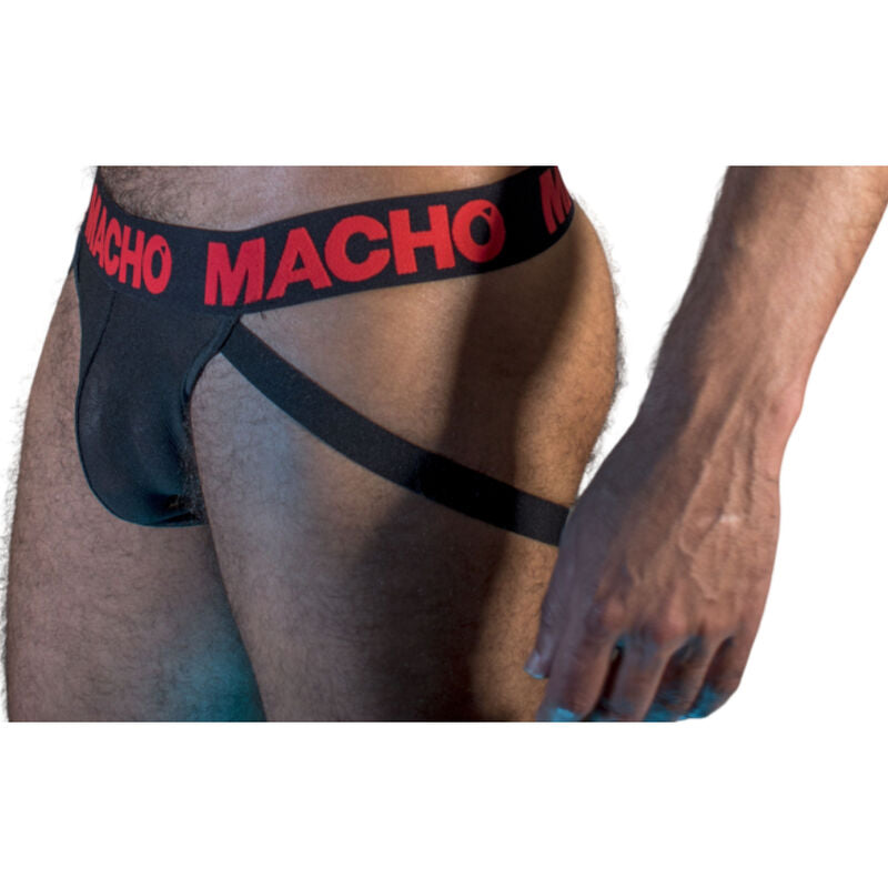 MACHO - MX26X2 JOCKET SORT/RØD L